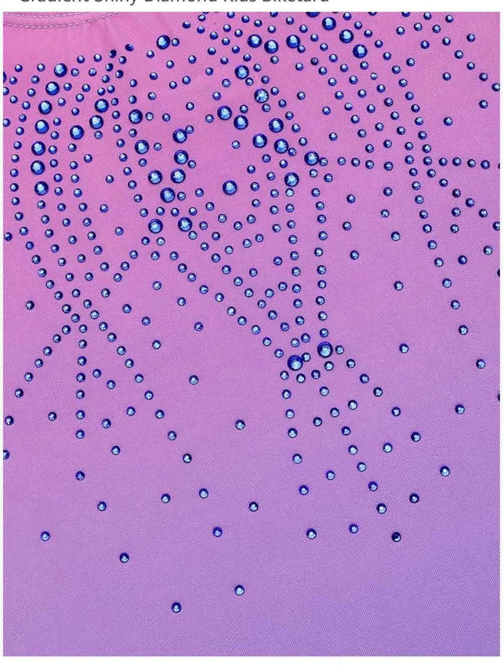 Rhinestone Biketard Purple and Pink Ombre Leotard Gymnastics age 7-8 years - Picture 4 of 12